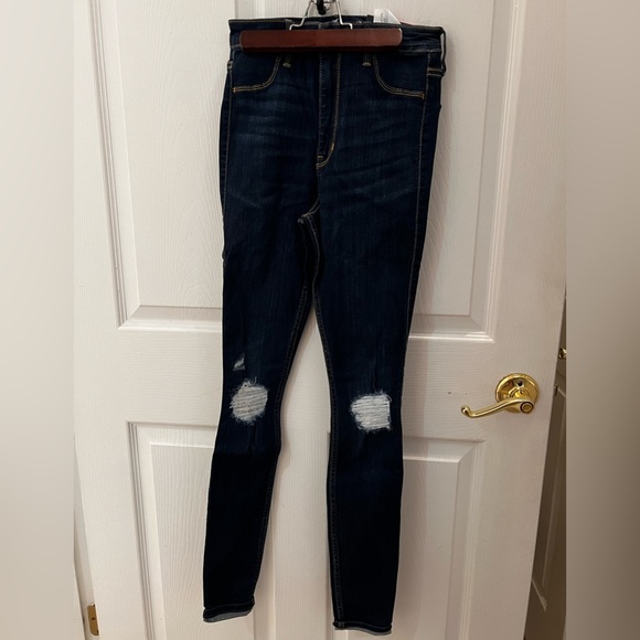 Ultra High Rise Blue Jean Leggings 3L Size W26 L30 - Picture 1 of 5